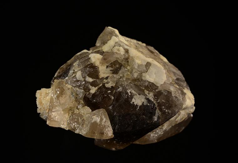 TOPAZ with MICROCLINE and QUARTZ var. Smoky